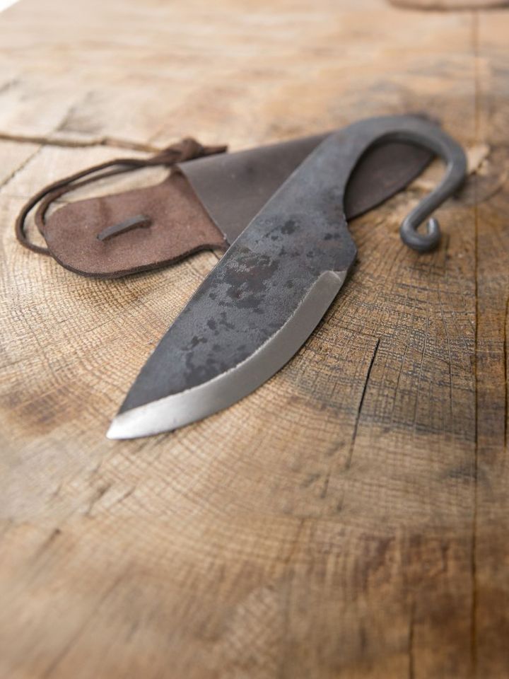 Couteau viking avec étui en cuir