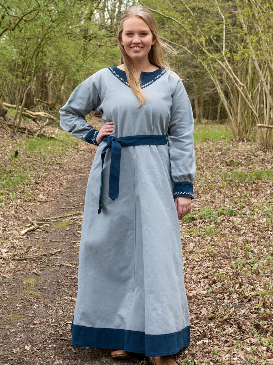 Robe viking Freydis en bleu La boutique medievale