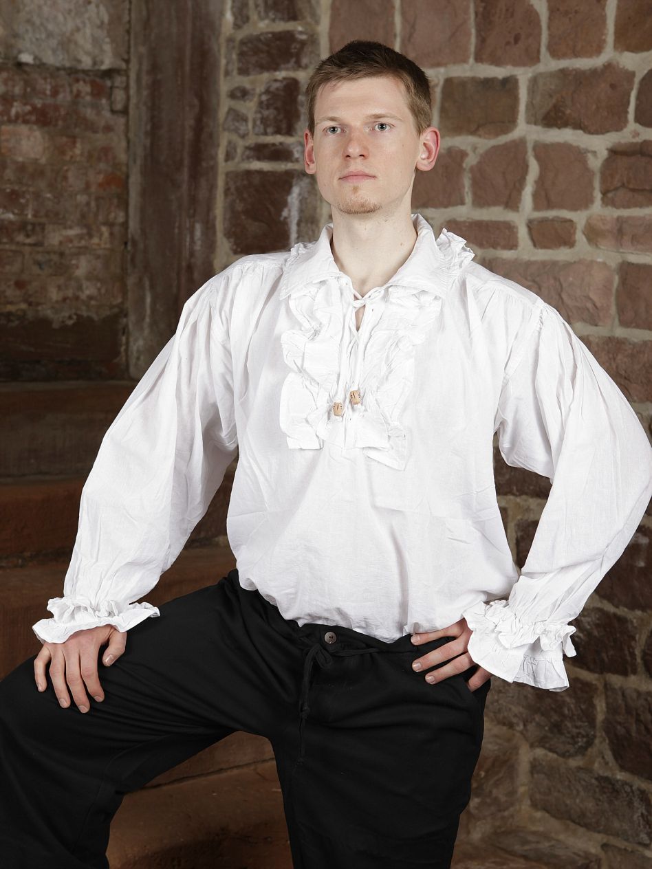 chemise à jabot femme