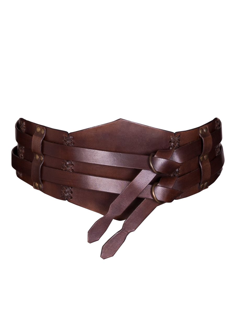 Large ceinture double marron unisexe La boutique m di vale