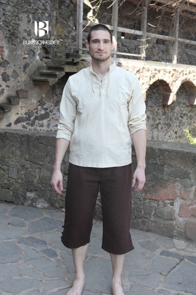 Chemise médiévale Tristan en écru XL 2