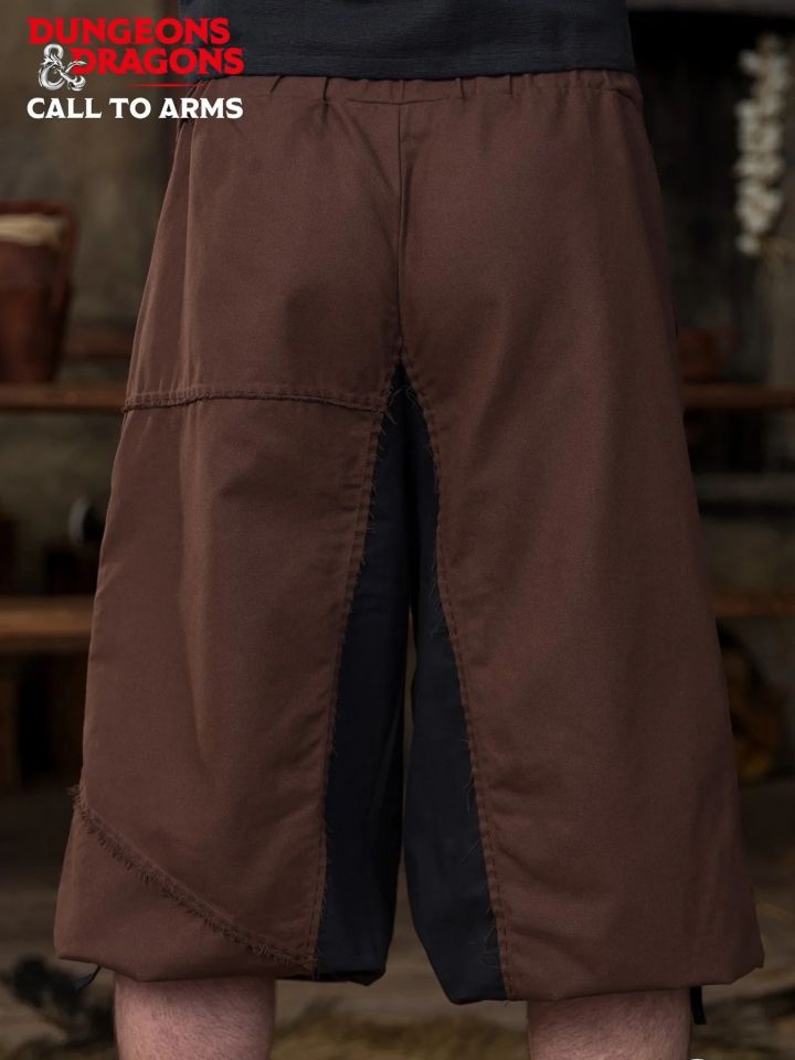 Pantalon barbare D&D marron-noir 2