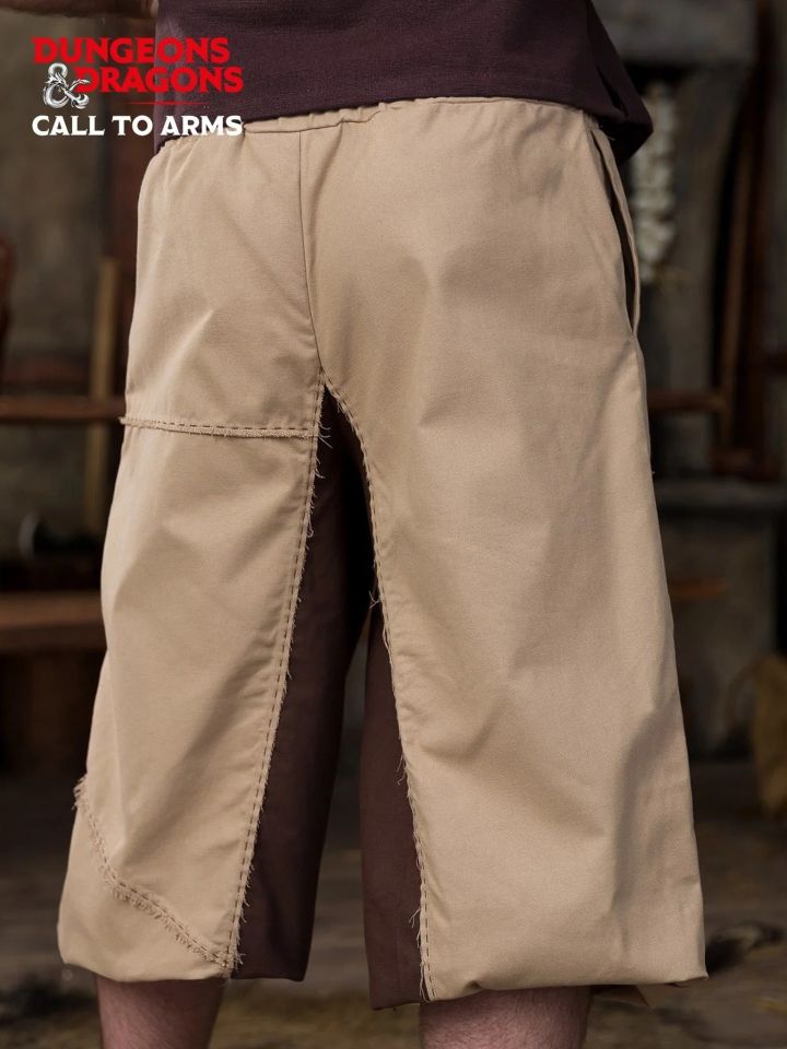Pantalon barbare D&D marron-chanvre 2