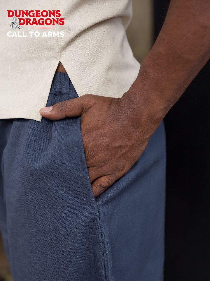 Pantalon de moine bleu 2