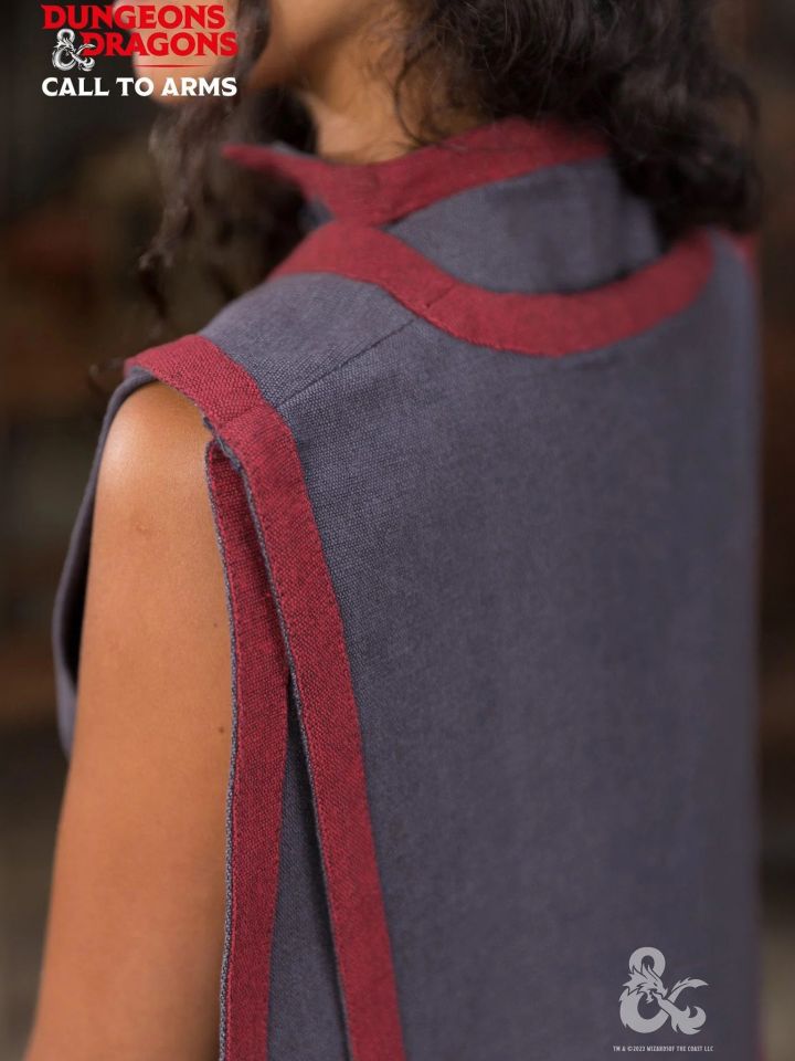 Cape de sorcier D&D Gris/Rouge 2