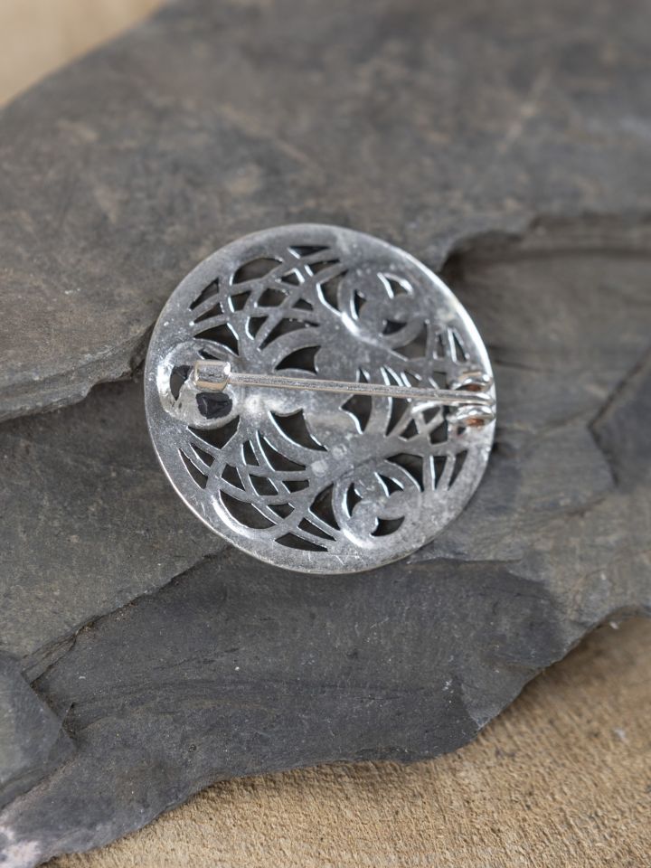 Broche Triskel, plaquée argent 2