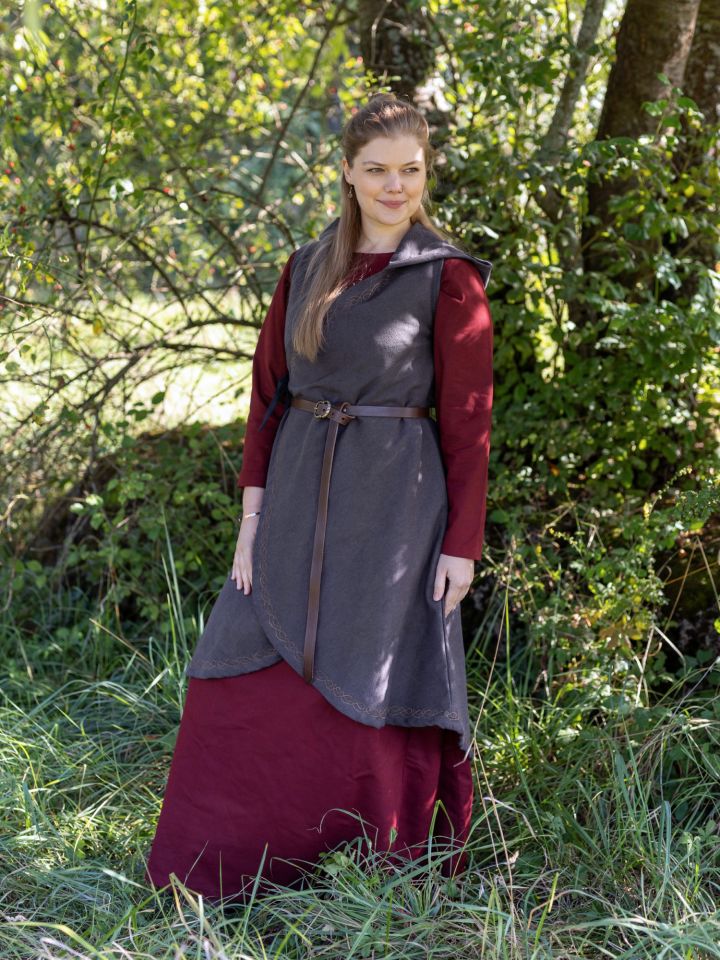 Robe portefeuille Dala en gris S/M 2