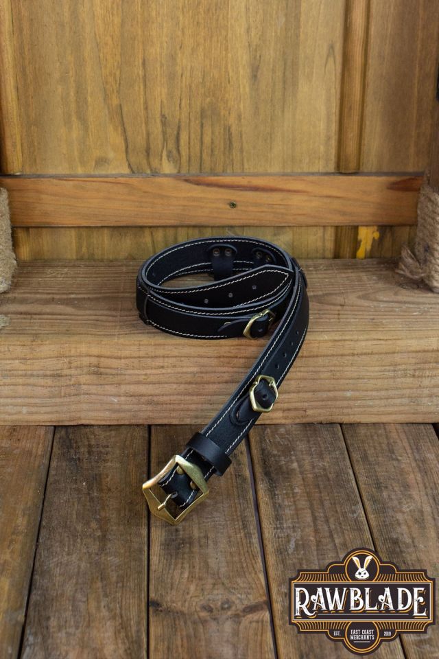 Ceinture en cuir Jenan noire S/M 2