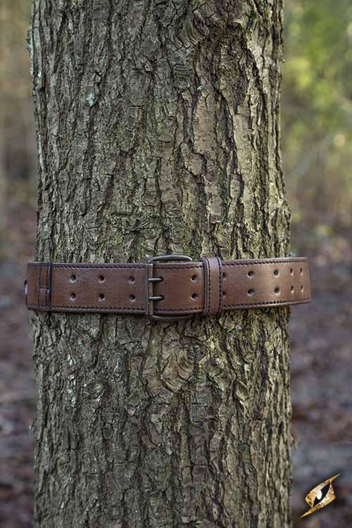 Ceinture marron avec anneaux 2