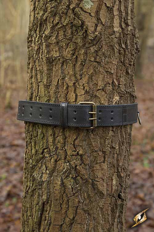 Ceinture noire avec anneaux 2