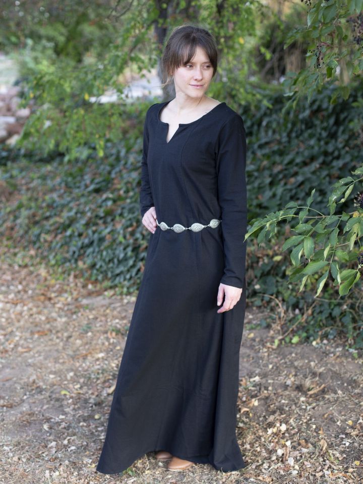 Robe médiévale simple, noire XL 2