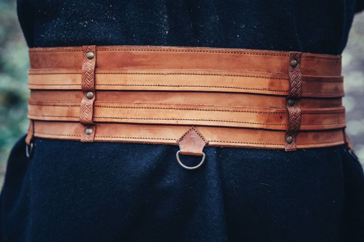 Ceinture Viking marron clair 100 cm 2