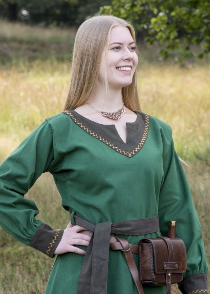 Robe viking Freydis en vert S 2