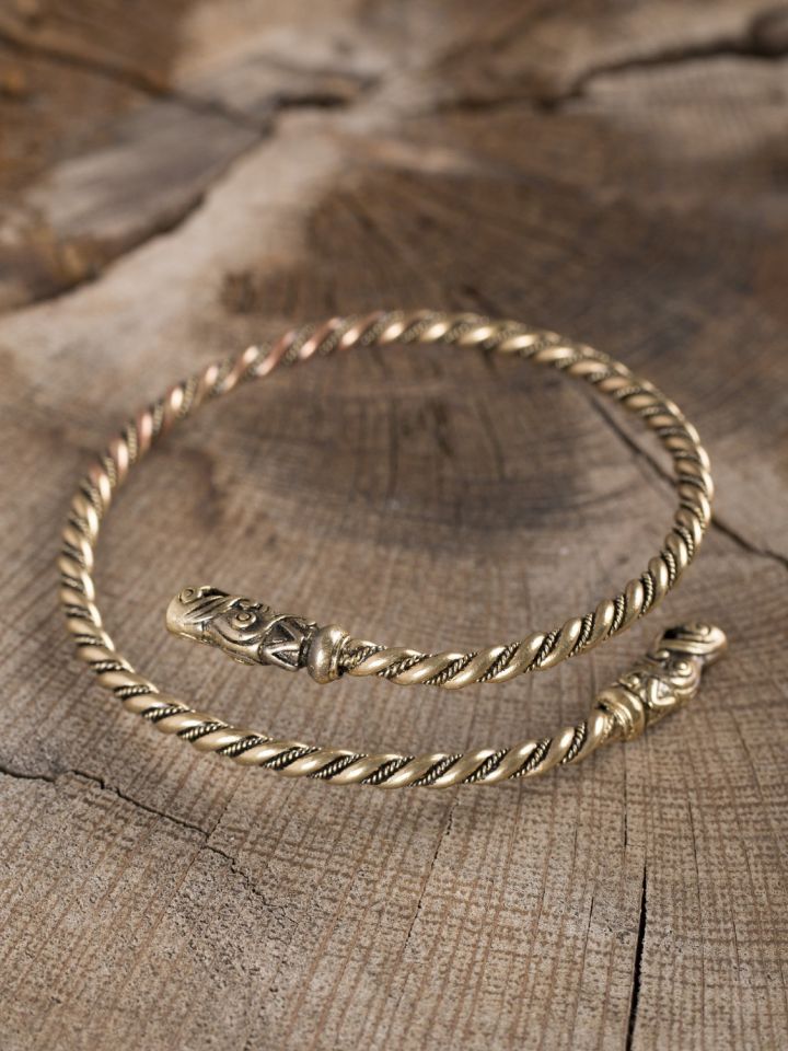 Bracelet viking spirale en bronze 2