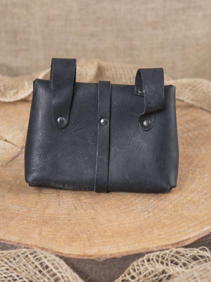 Sac de ceinture en cuir noir 2