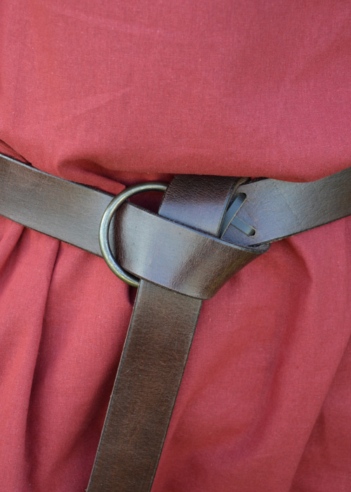 Ceinture en cuir marron 190 cm 2