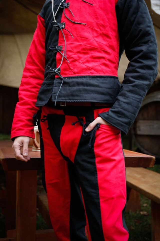 Pantalon Lansquenet "Imperialis" rouge et noir 2