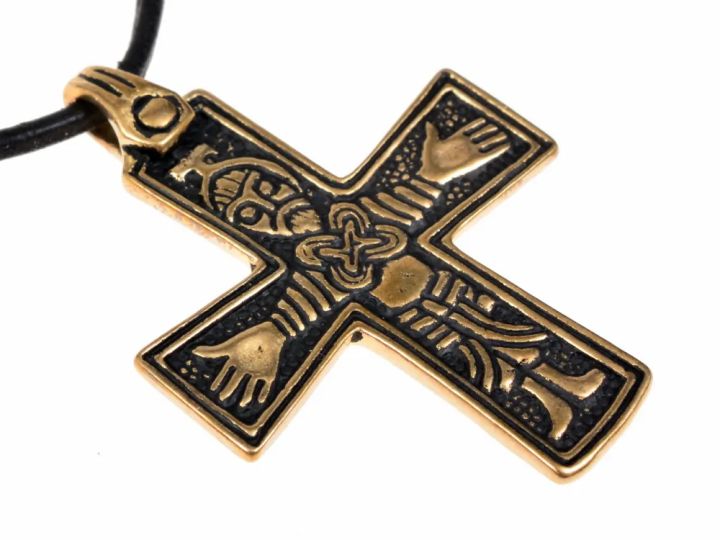 Pendentif croix viking - bronze 2