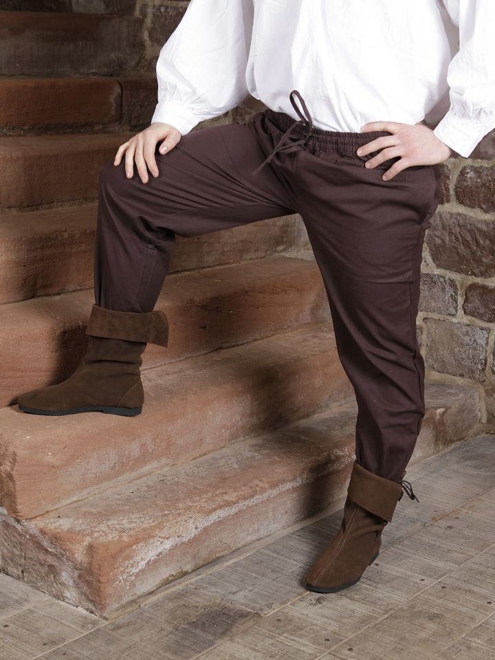 Pantalon médiéval brun foncé S 2