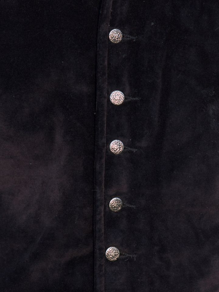 Veston médiéval Ludwig, noir 2