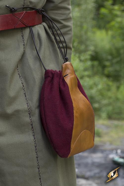 Sac bourse rouge 2
