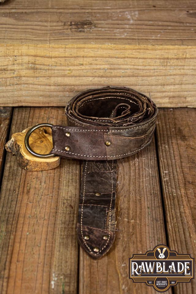 Ceinture anneau Hunter marron 2