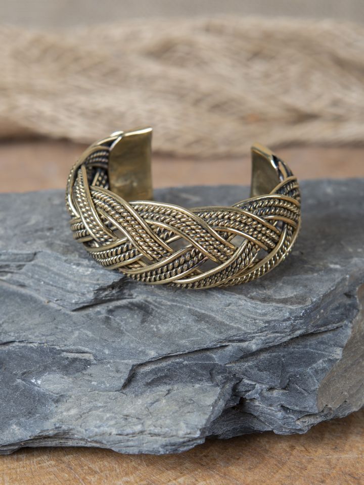 Bracelet Viking motifs joncs tressés 2