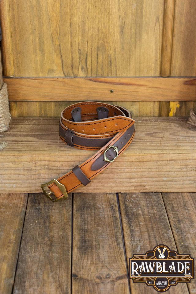 Ceinture en cuir Jenan marron L/XL 2