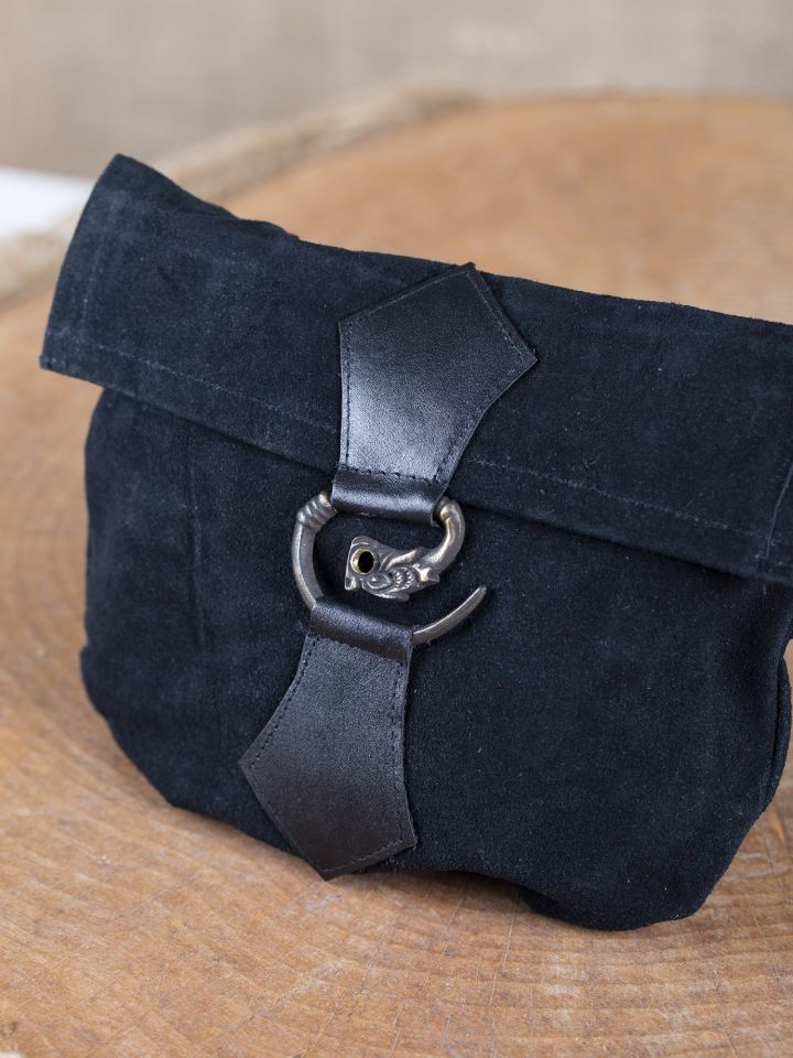 Pochette de Ceinture à tête de dragon en noir 2