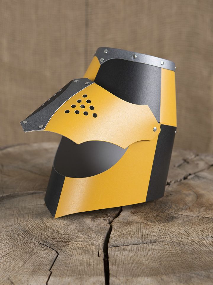 Heaume noir et jaune 2