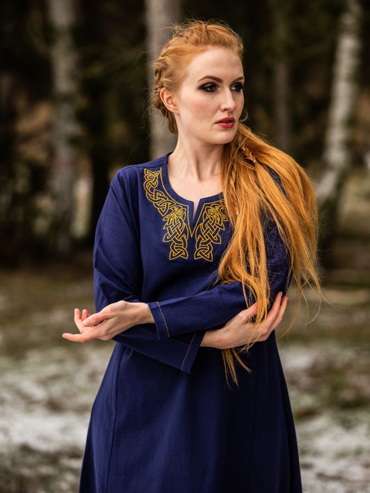 Robe viking Aslaug bleue 2