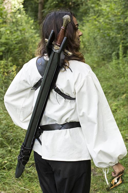 Support dorsal pour épées LARP noir 2