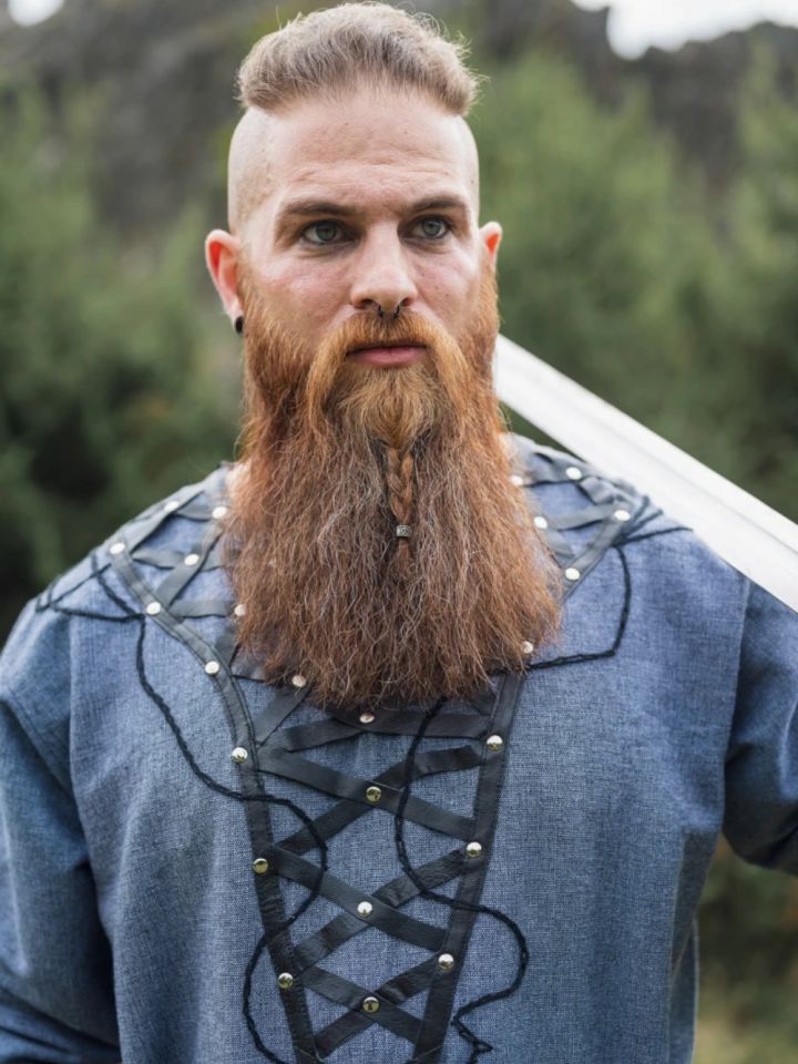 Tunique viking Erik en bleu-gris L 2