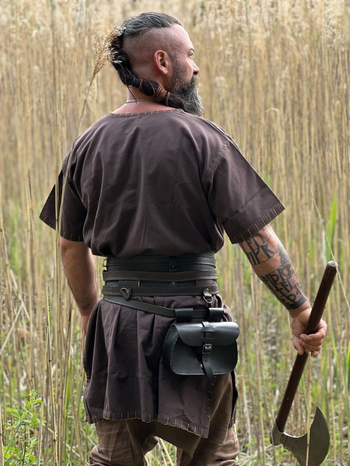 Tunique viking Theobald en marron foncé XXL 2