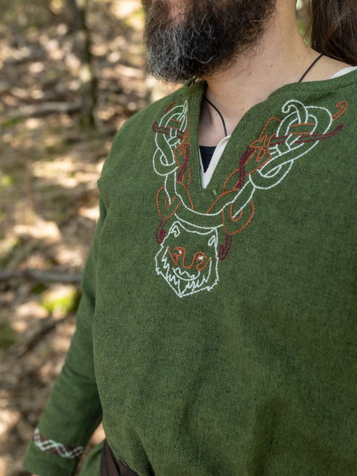 Tunique viking Fenrir, en vert L 2