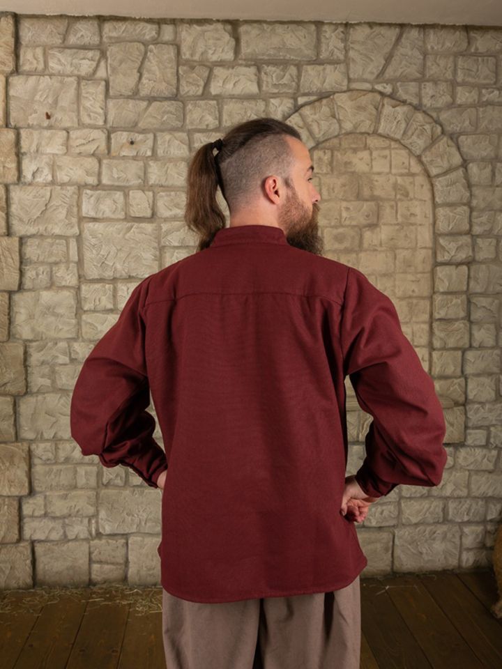 Chemise Bartold bordeaux 2
