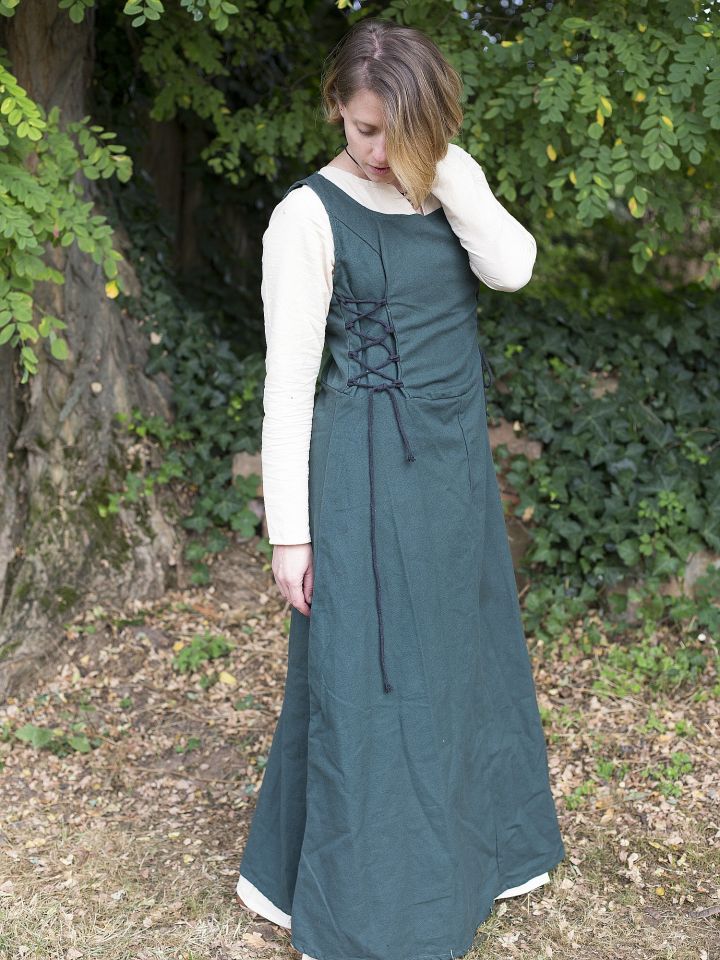 Robe à bretelles sans manches Uma verte 2