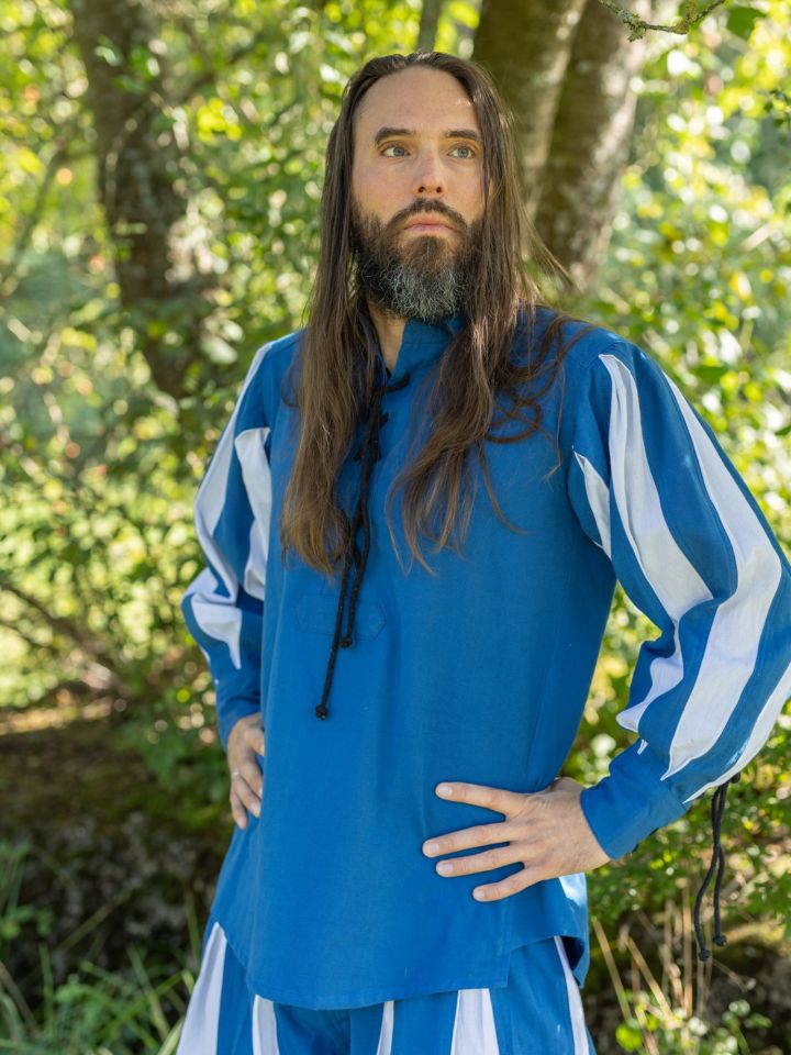 Chemise Lansquenet Titurel bleue et blanche 2