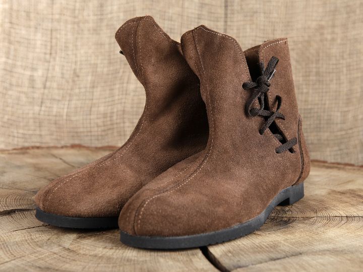 Bottines médiévales en cuir pour femme 46 | marron 2