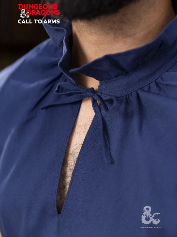 Chemise de barde D&D en bleu 2
