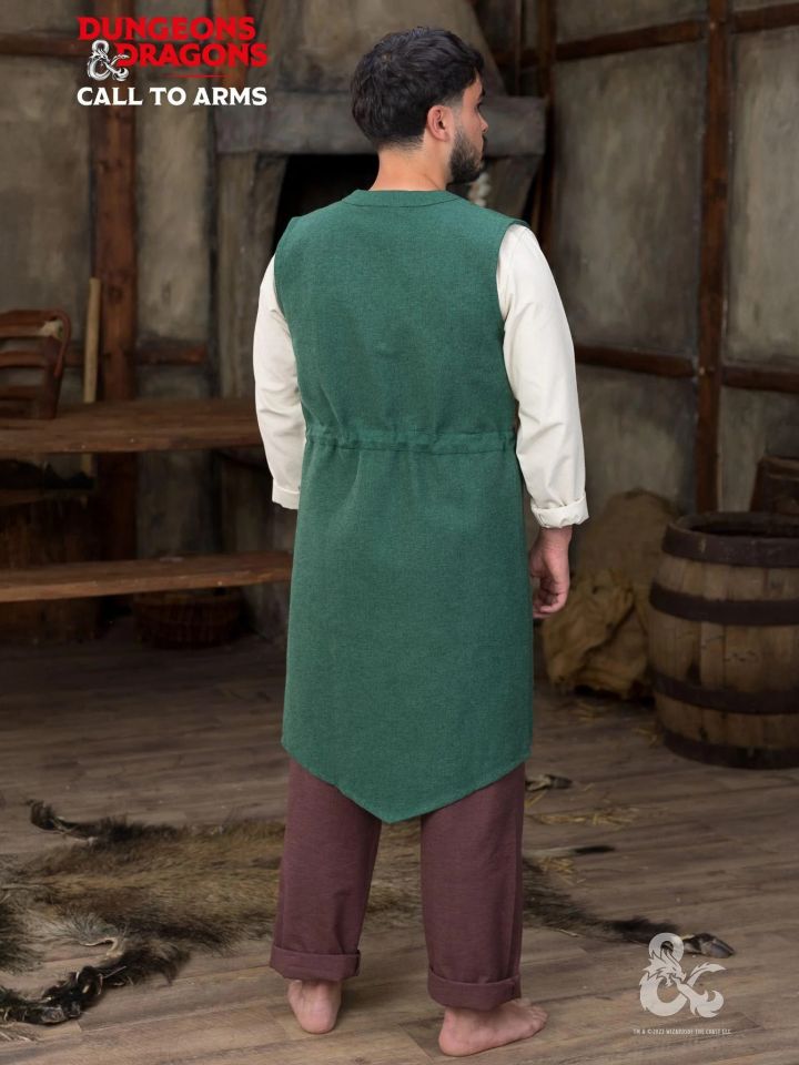 Long gilet en vert 2