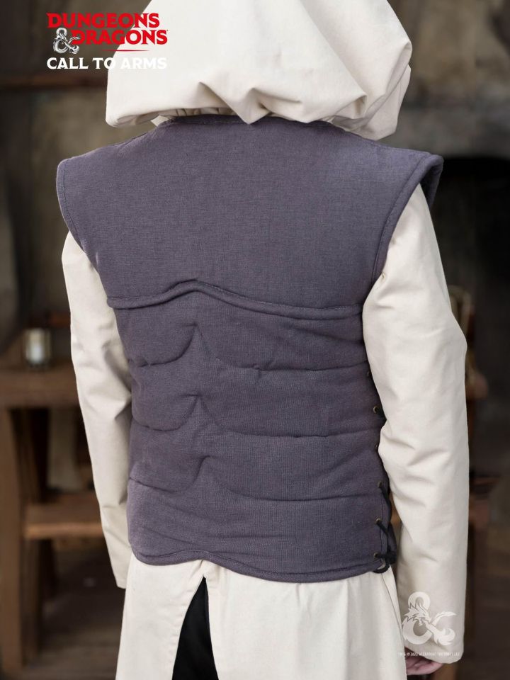 Gilet gambisonné D&D Paladin gris 2