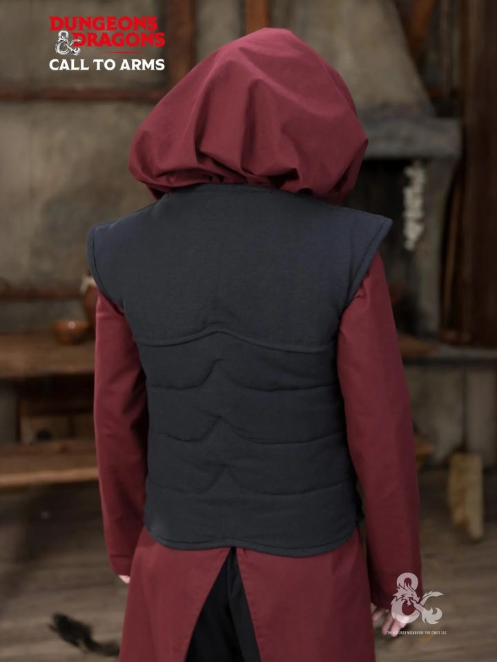 Gilet gambisonné D&D Paladin noir 2