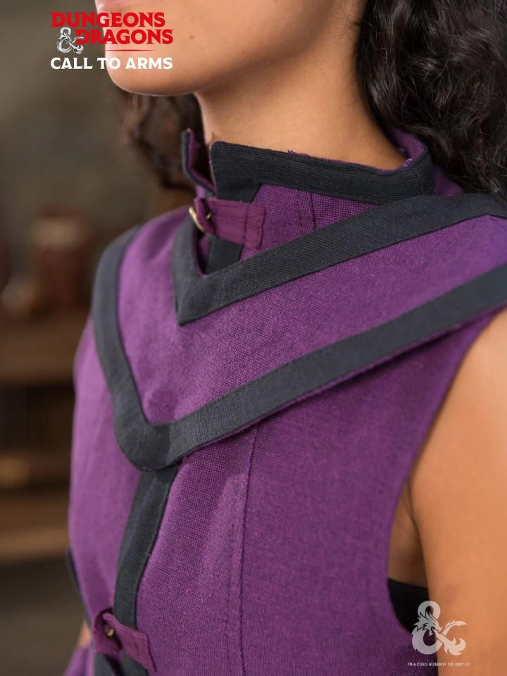 Cape de sorcier D&D lilas /noir 2