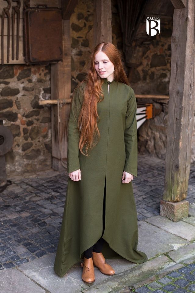 Longue robe Ranwen, vert olive XXL 2