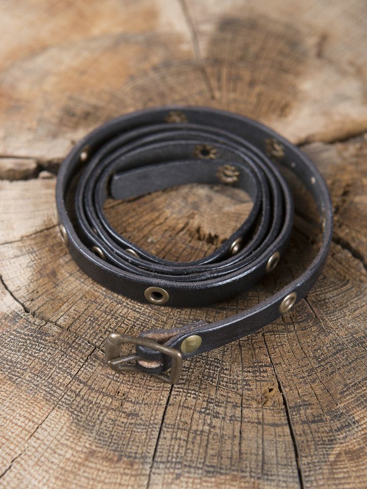 Bracelet ceinture en cuir noir 2