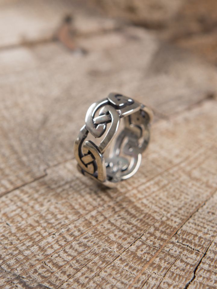 Bague en argent n½ud celtique 56 2