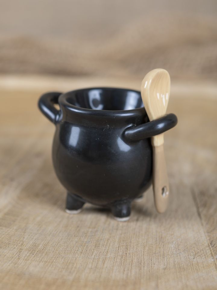 Coquetier Chaudron de sorcière avec cuillère lot de 2  2