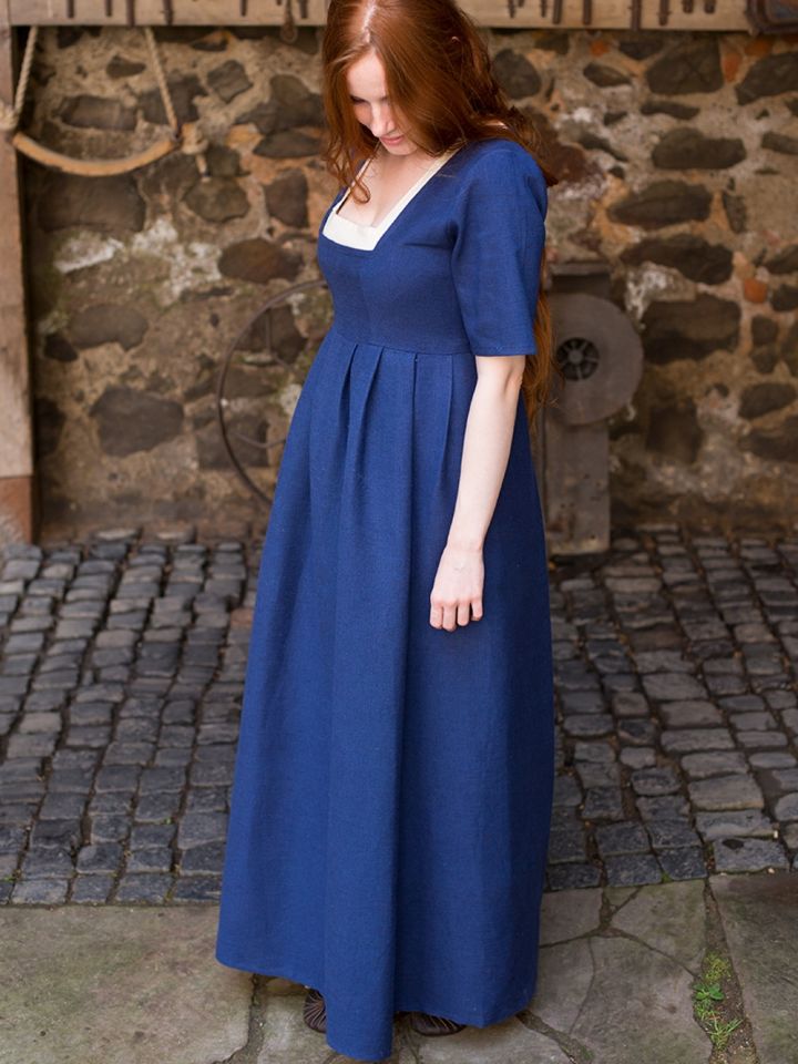 Robe encolure carrée, bleu XXXL 2