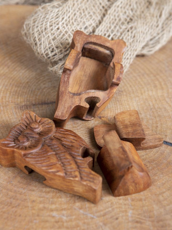 Boîte en bois "Chouette" 2
